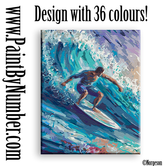 Blue surfer
