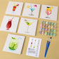 Drinks - 6 mini paint by number sets