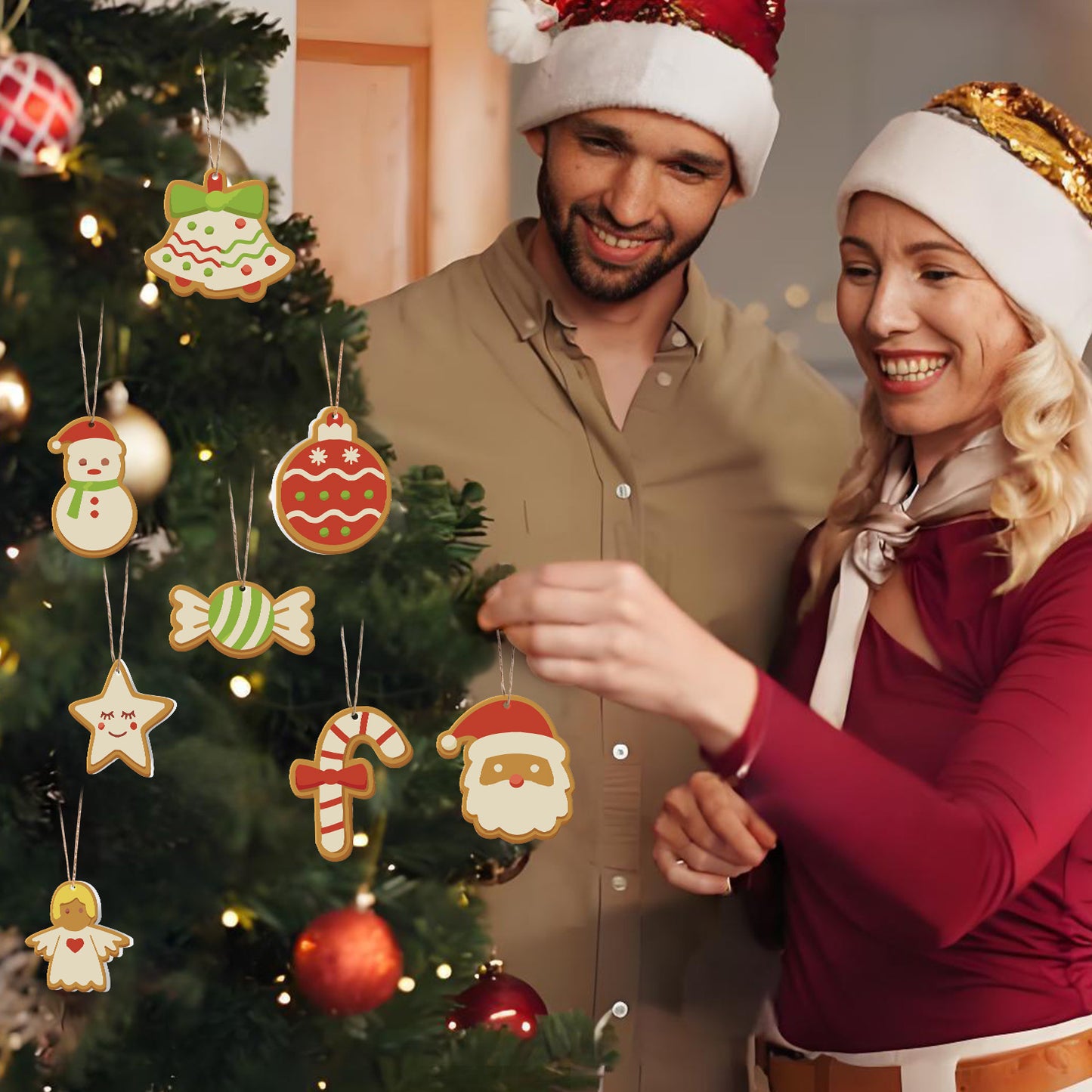 15 Christmas decoration 8pcs
