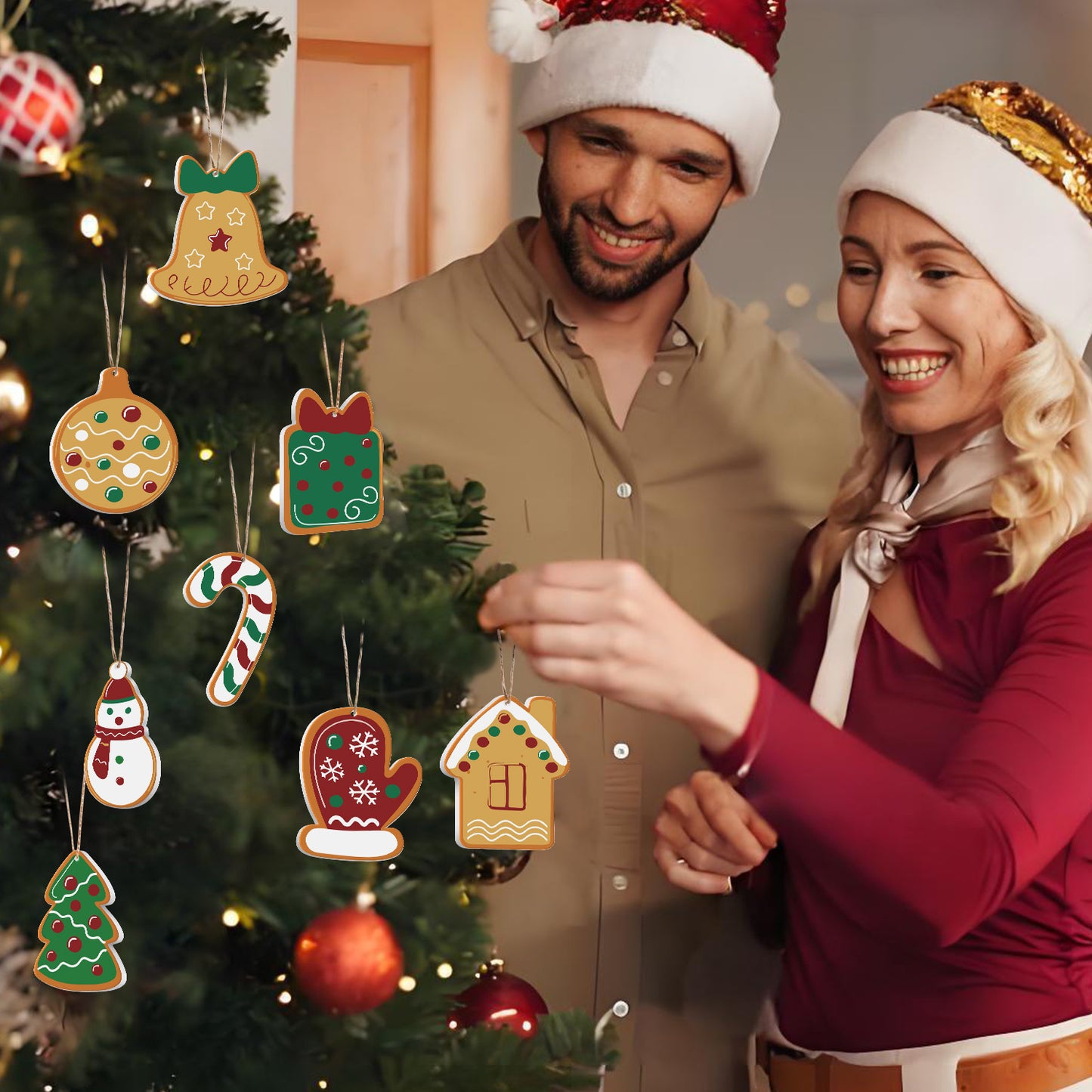 06 Christmas decoration 8pcs