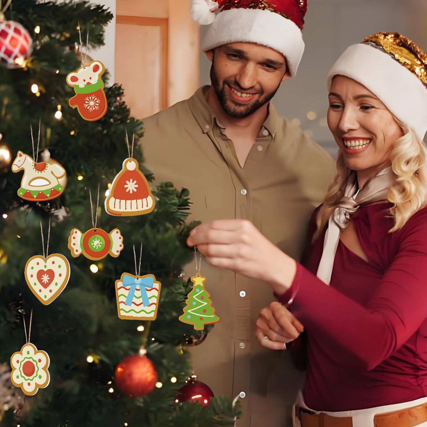 19 Christmas decoration 8pcs