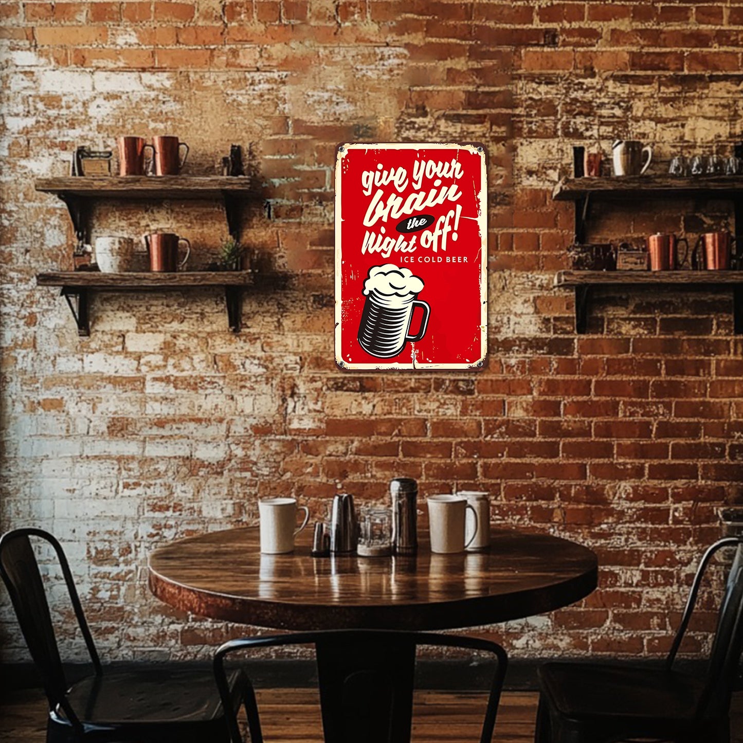 Vintage Metal Bar Art 12