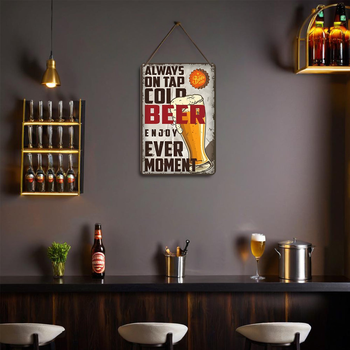 Vintage Metal Bar Art 8