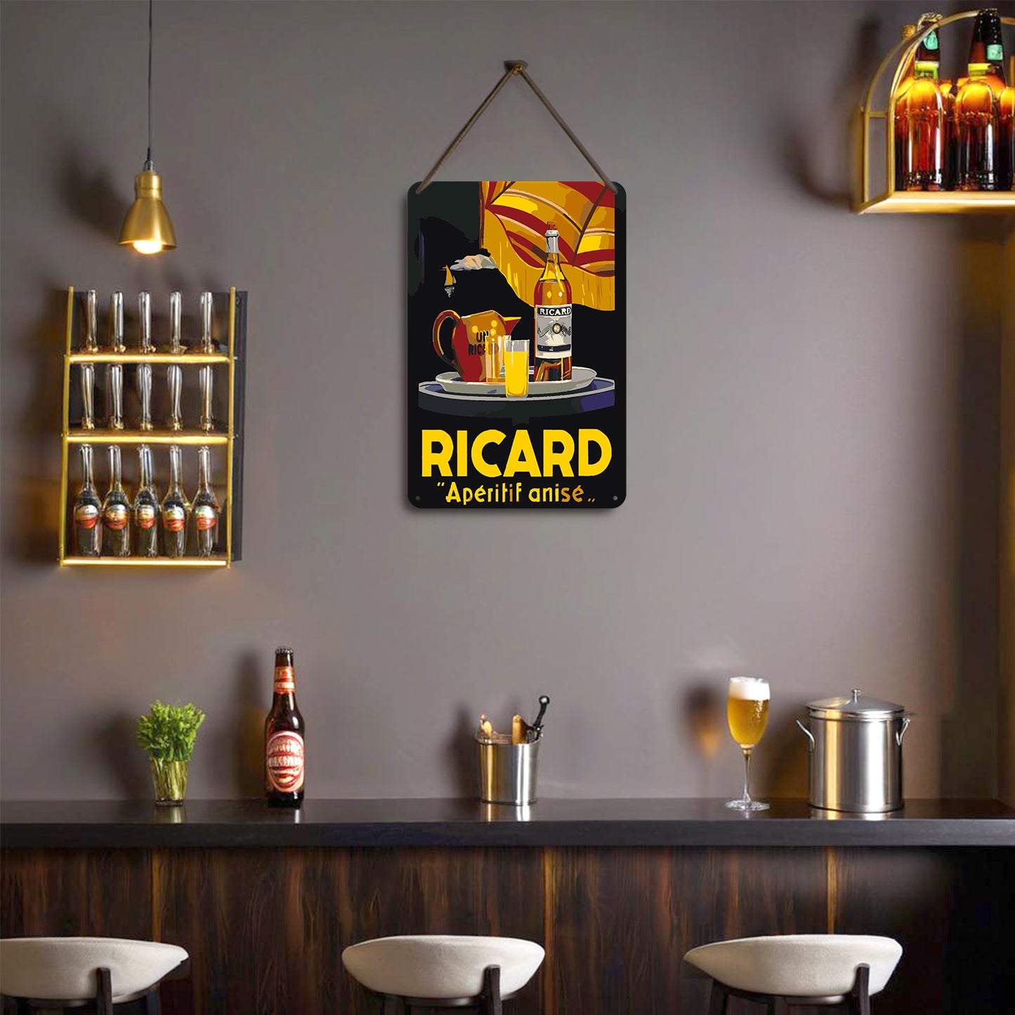 Vintage Metal Bar Art 19