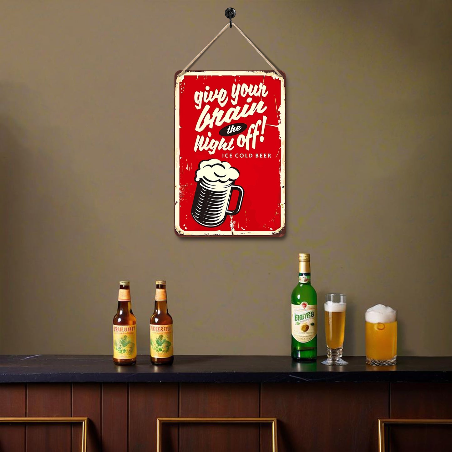 Vintage Metal Bar Art 12