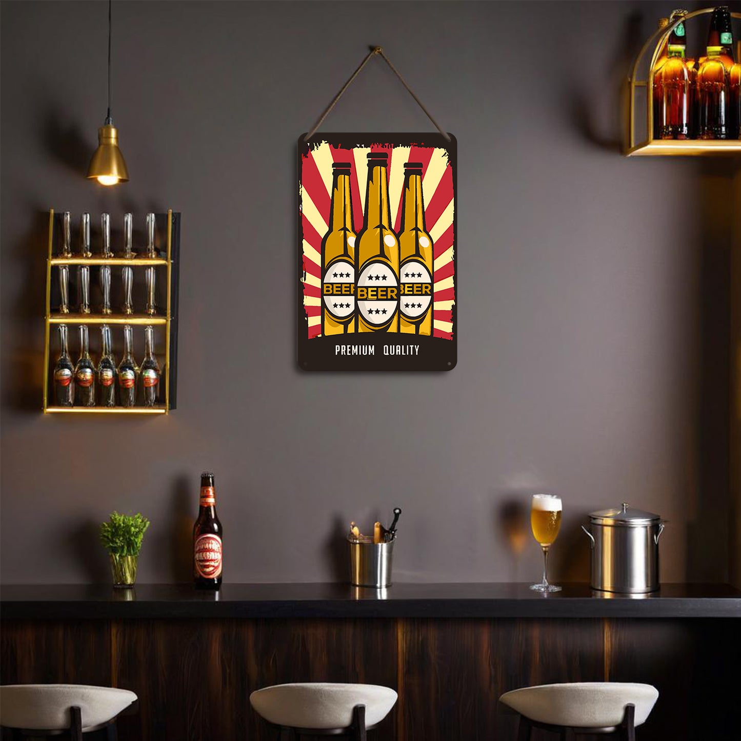 Vintage Metal Bar Art 2