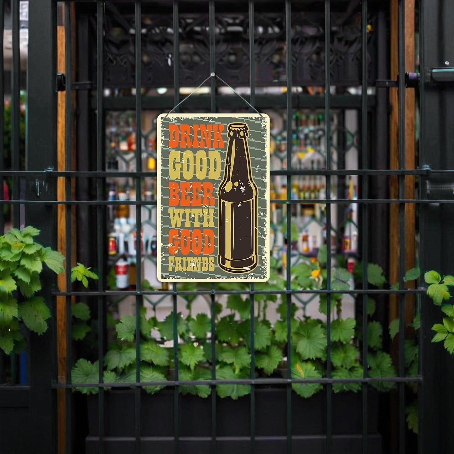 Vintage Metal Bar Art 11