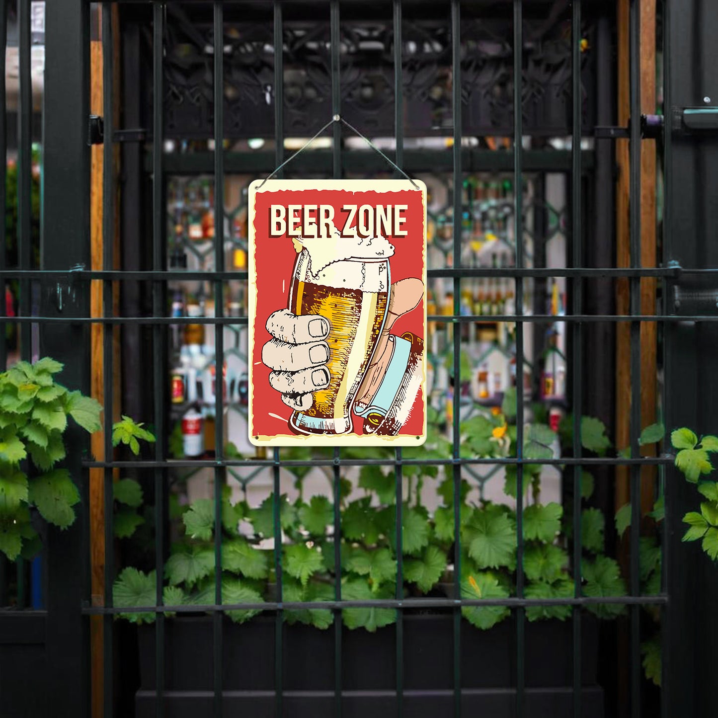 Vintage Metal Bar Art 3