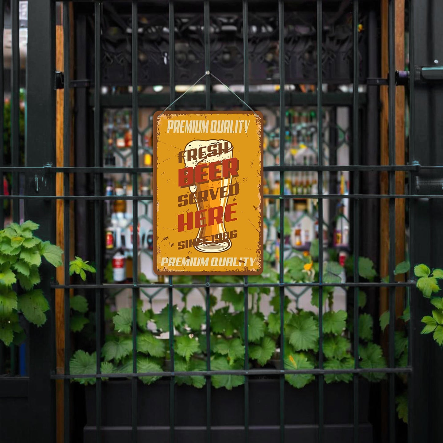 Vintage Metal Bar Art 13