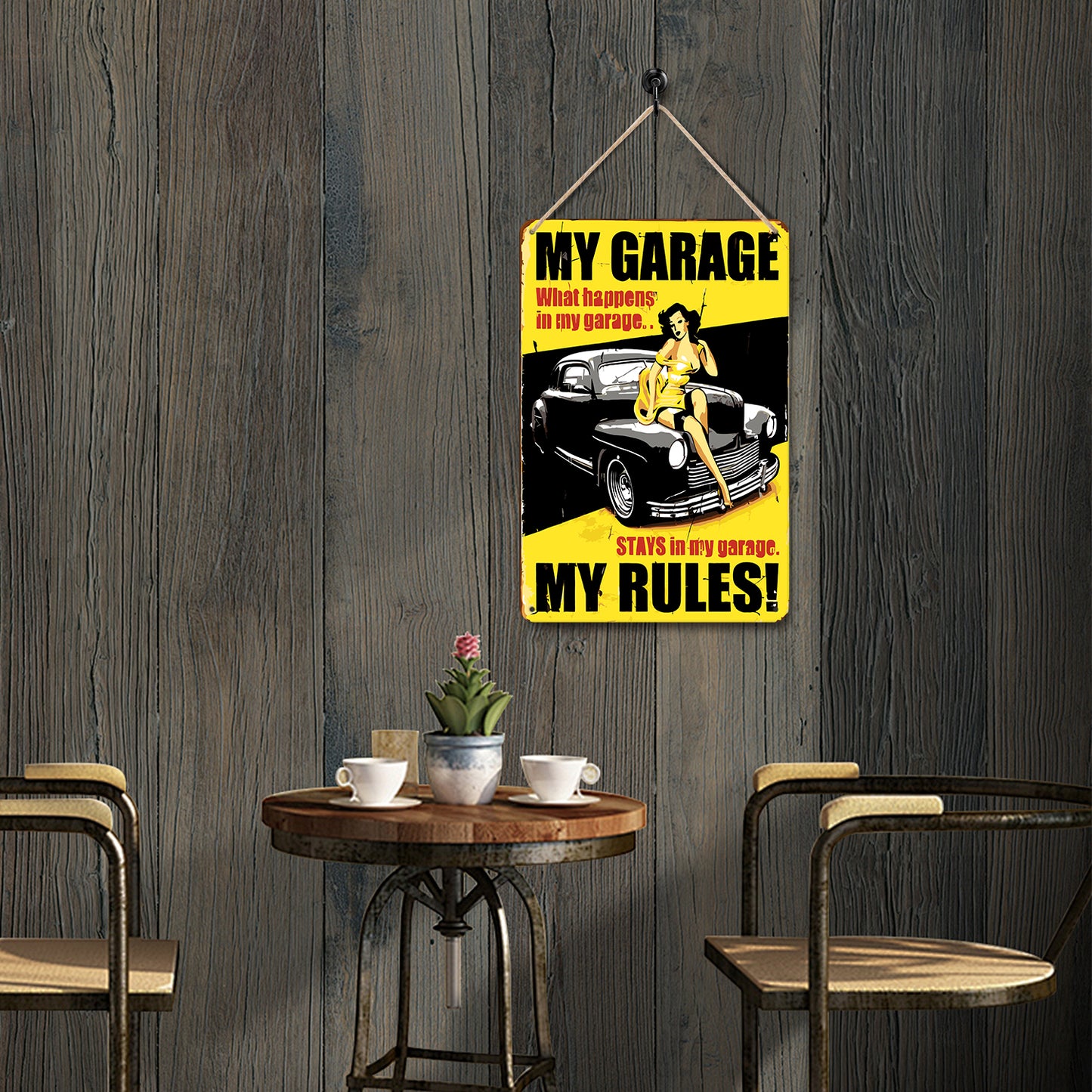 Vintage Metal Bar Art 16