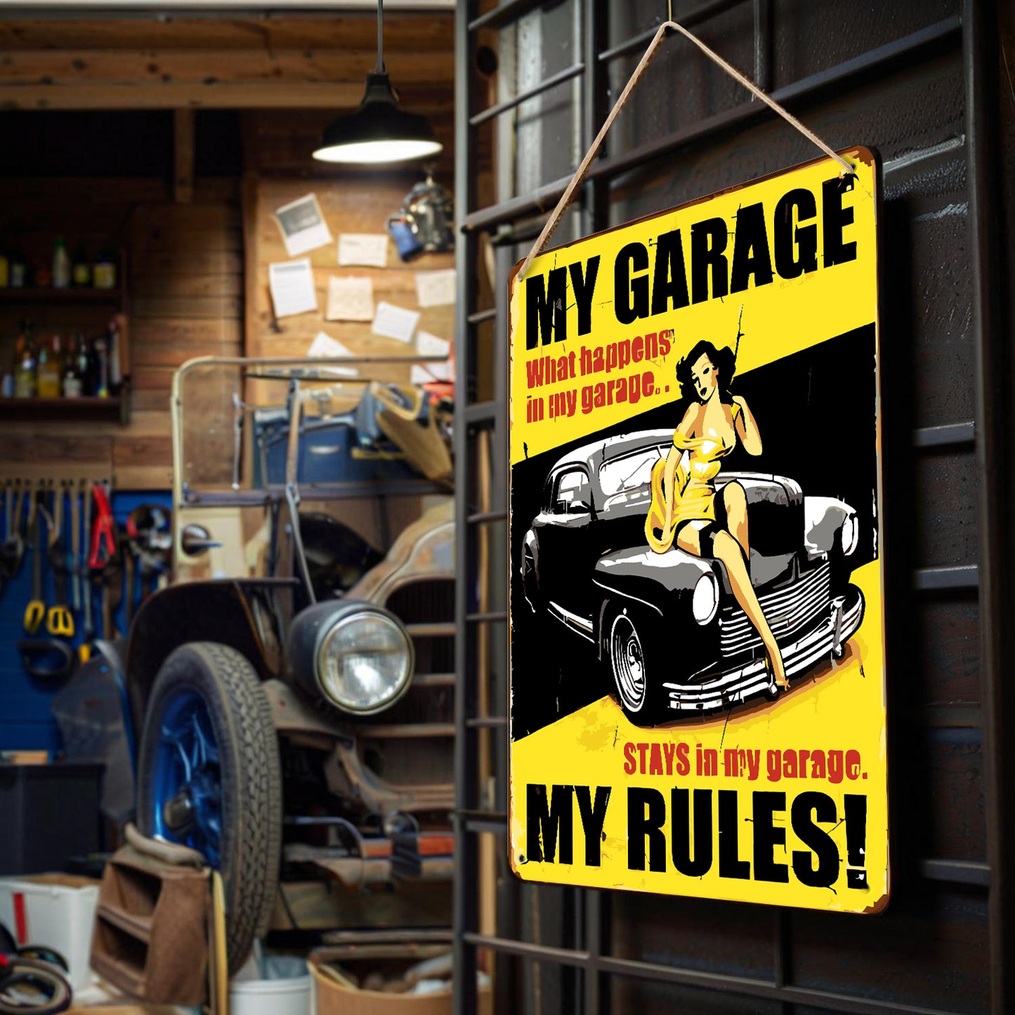 Vintage Metal Bar Art 16