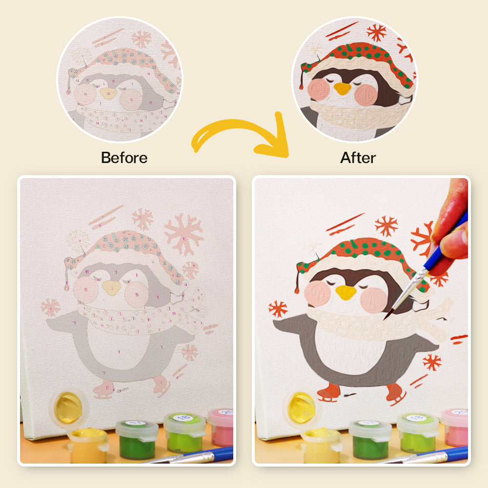 Christmas - 6 mini paint by number sets