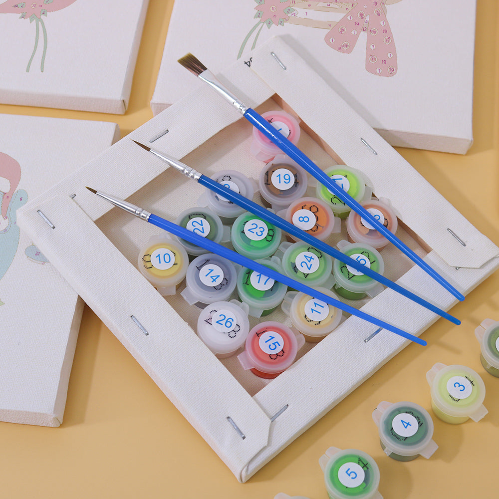 Christmas - 9 mini paint by number sets