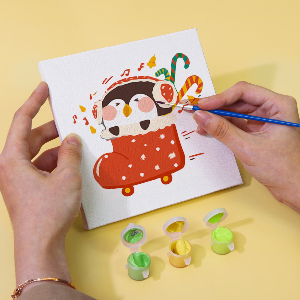 Christmas - 6 mini paint by number sets