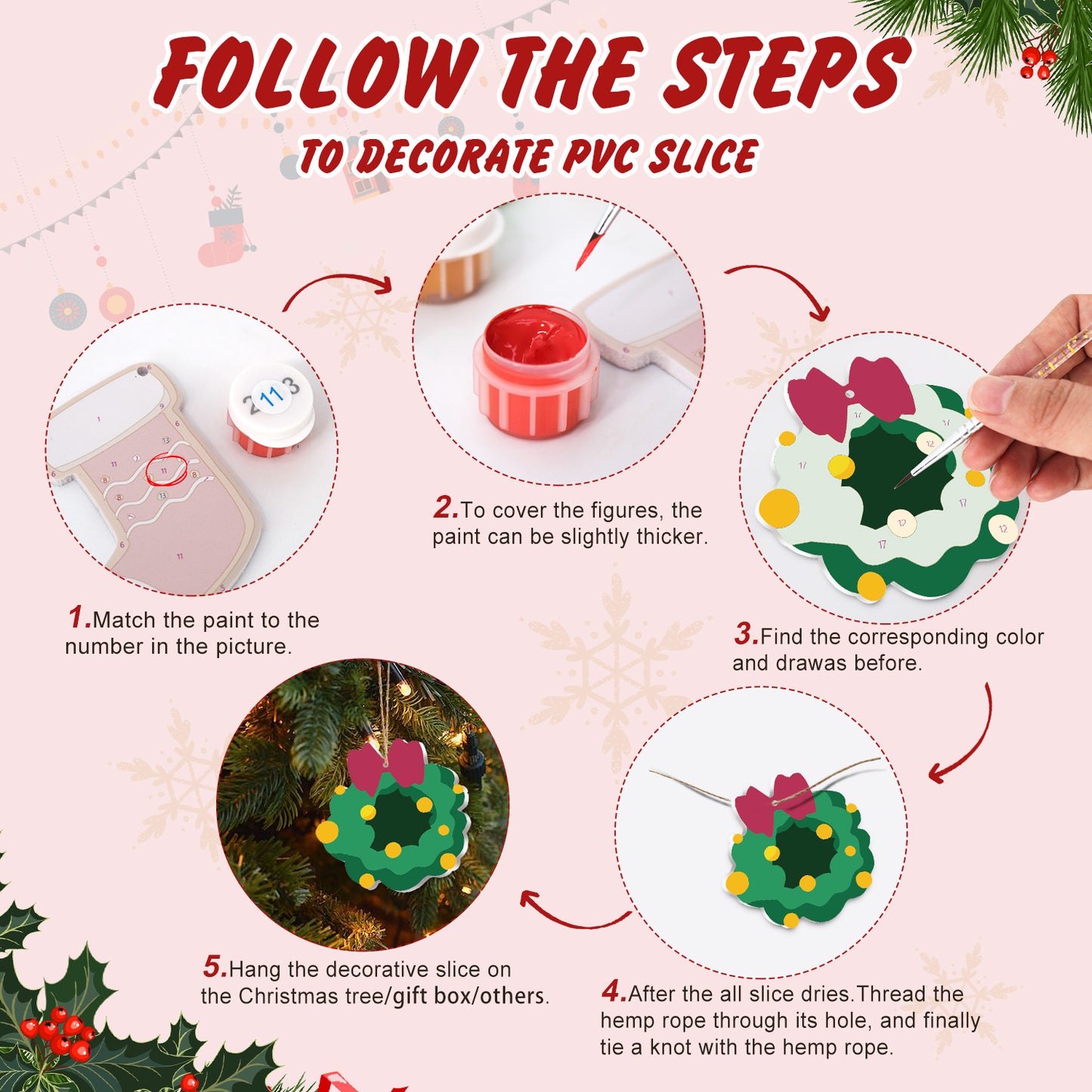 10 Christmas decoration 8pcs