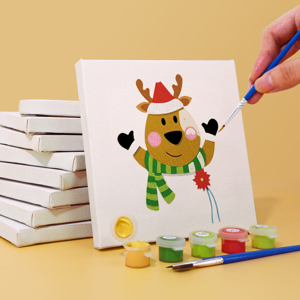 Christmas - 9 mini paint by number sets