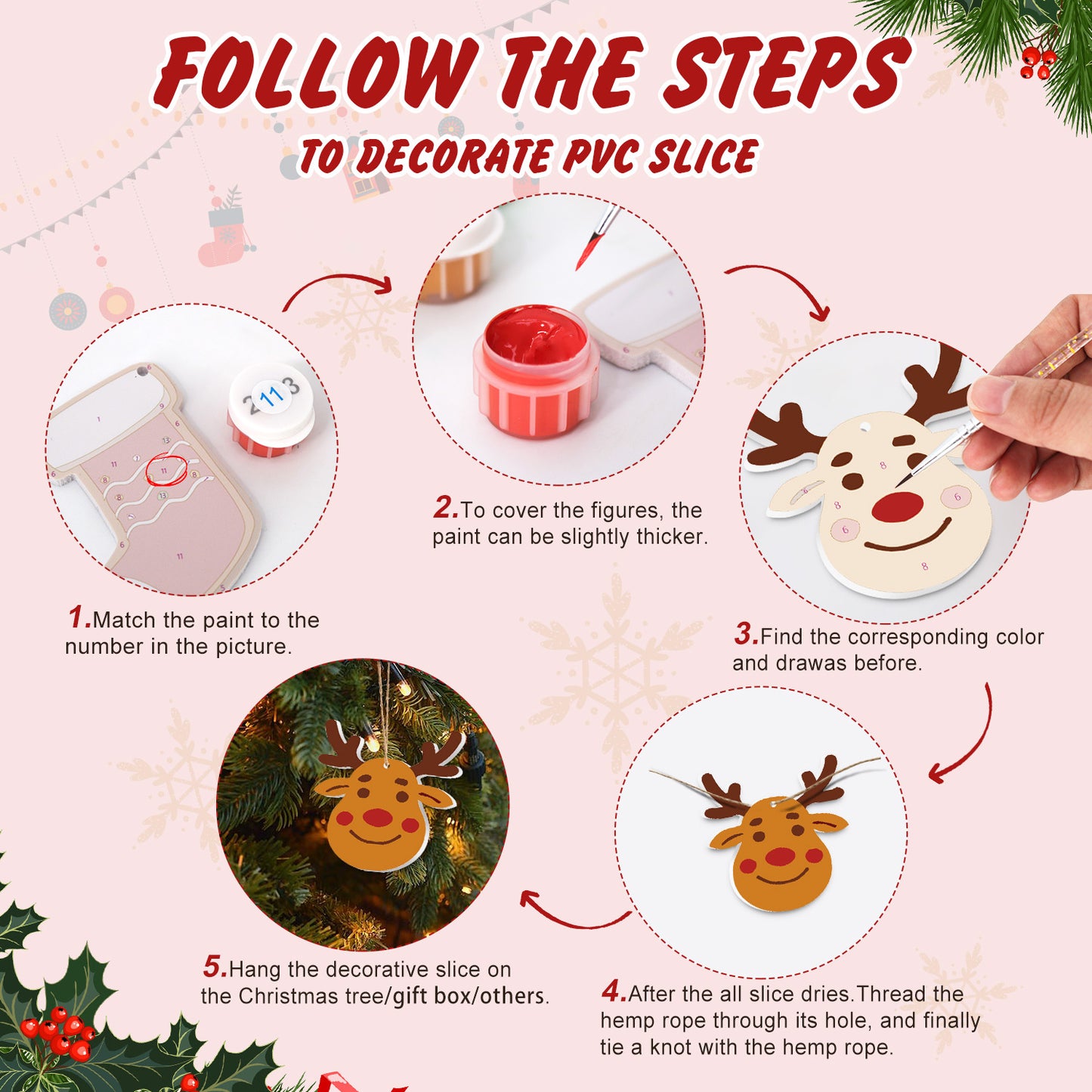14 Christmas decoration 8pcs