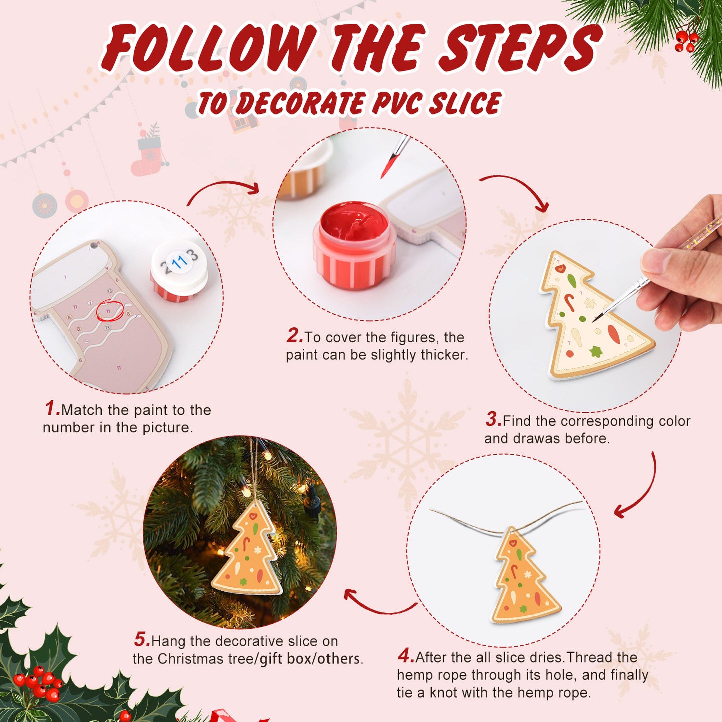 17 Christmas decoration 8pcs