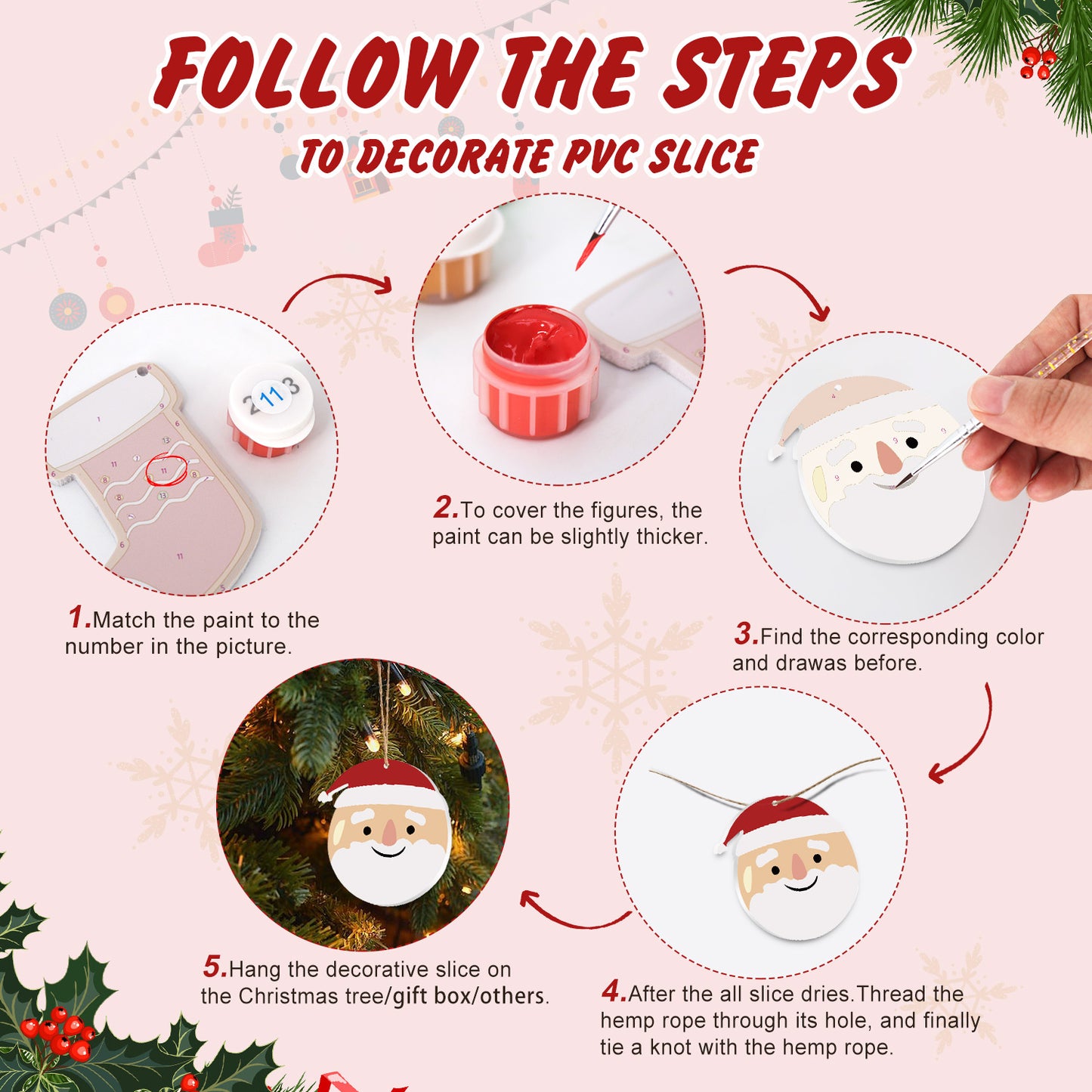 18 Christmas decoration 8pcs