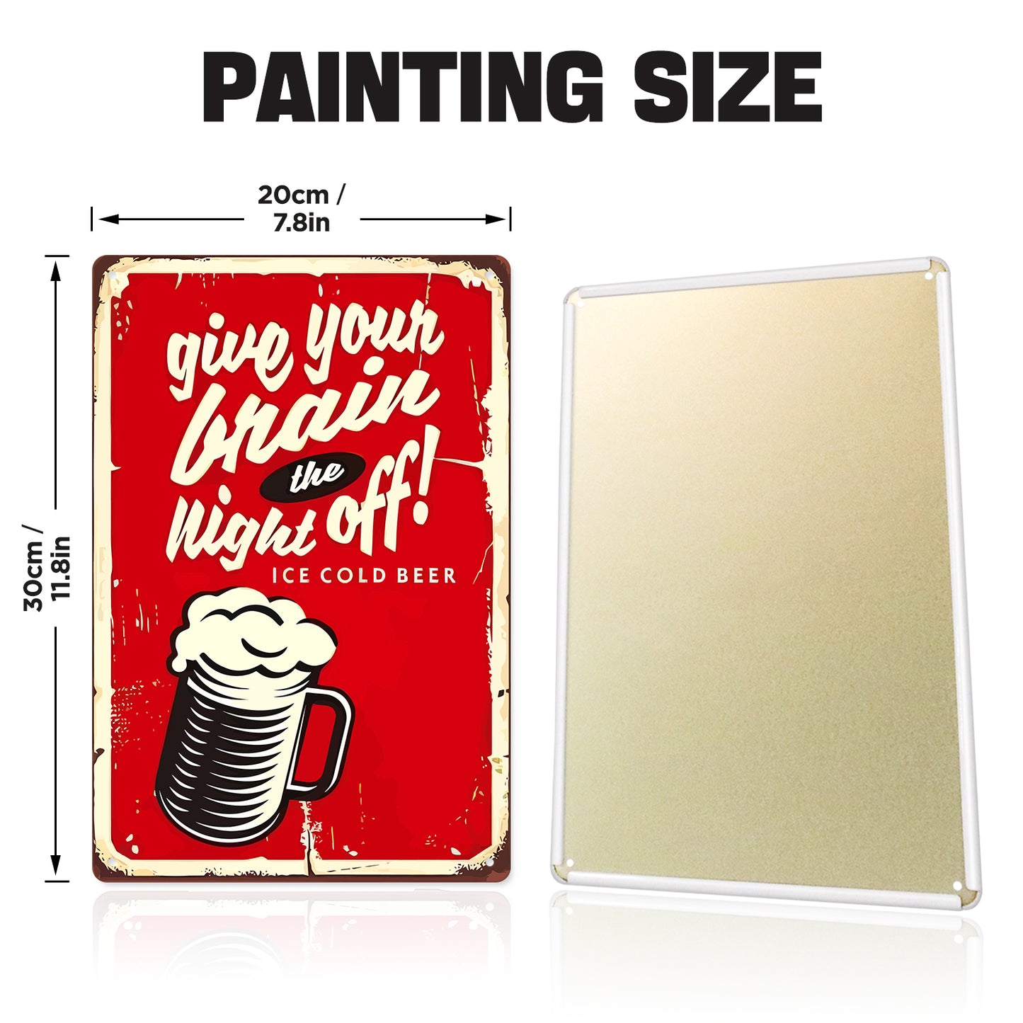 Vintage Metal Bar Art 12
