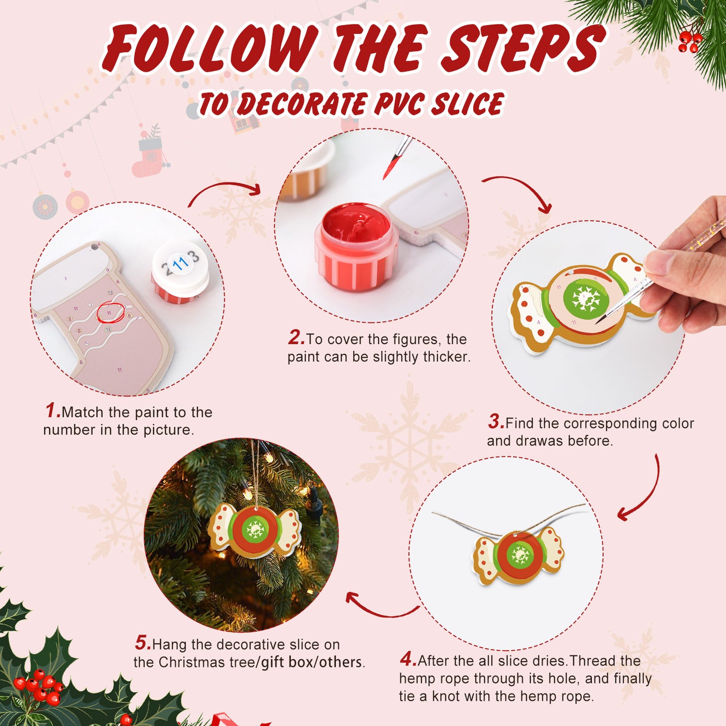 19 Christmas decoration 8pcs
