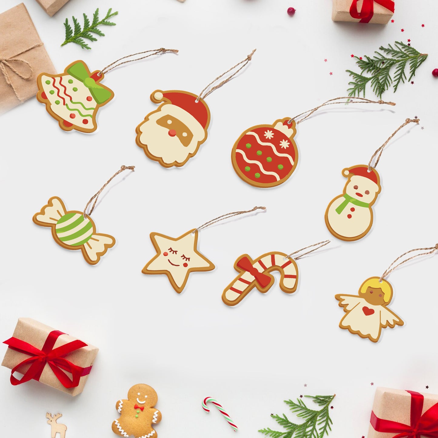 15 Christmas decoration 8pcs
