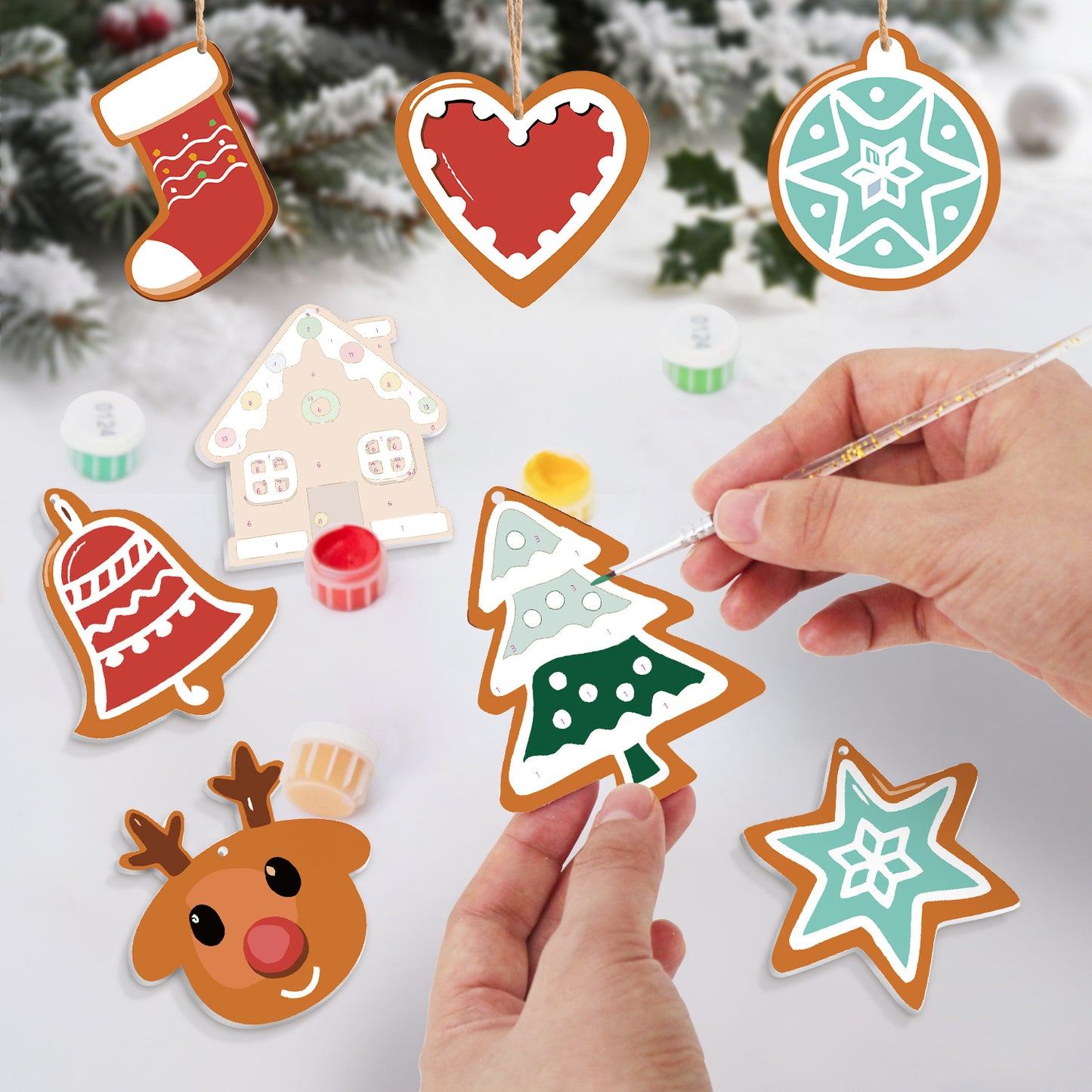 09 Christmas decoration 8pcs