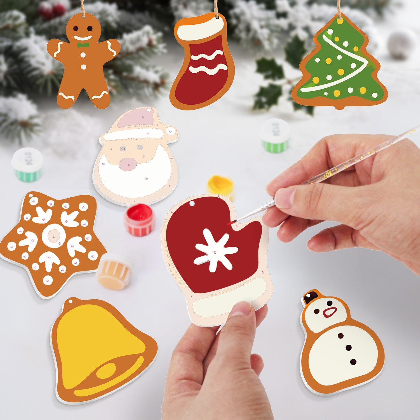 07 Christmas decoration 8pcs