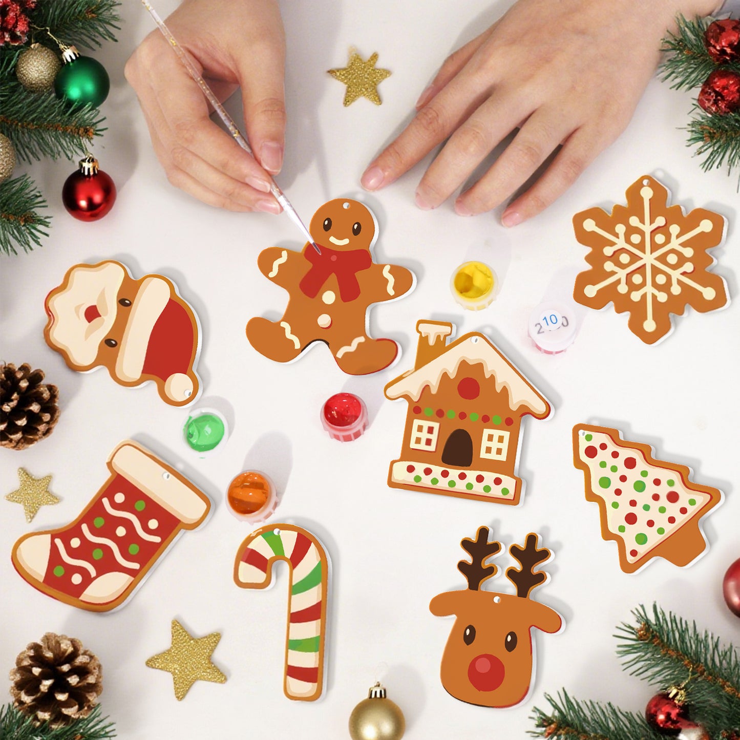 01 Christmas decoration 8pcs
