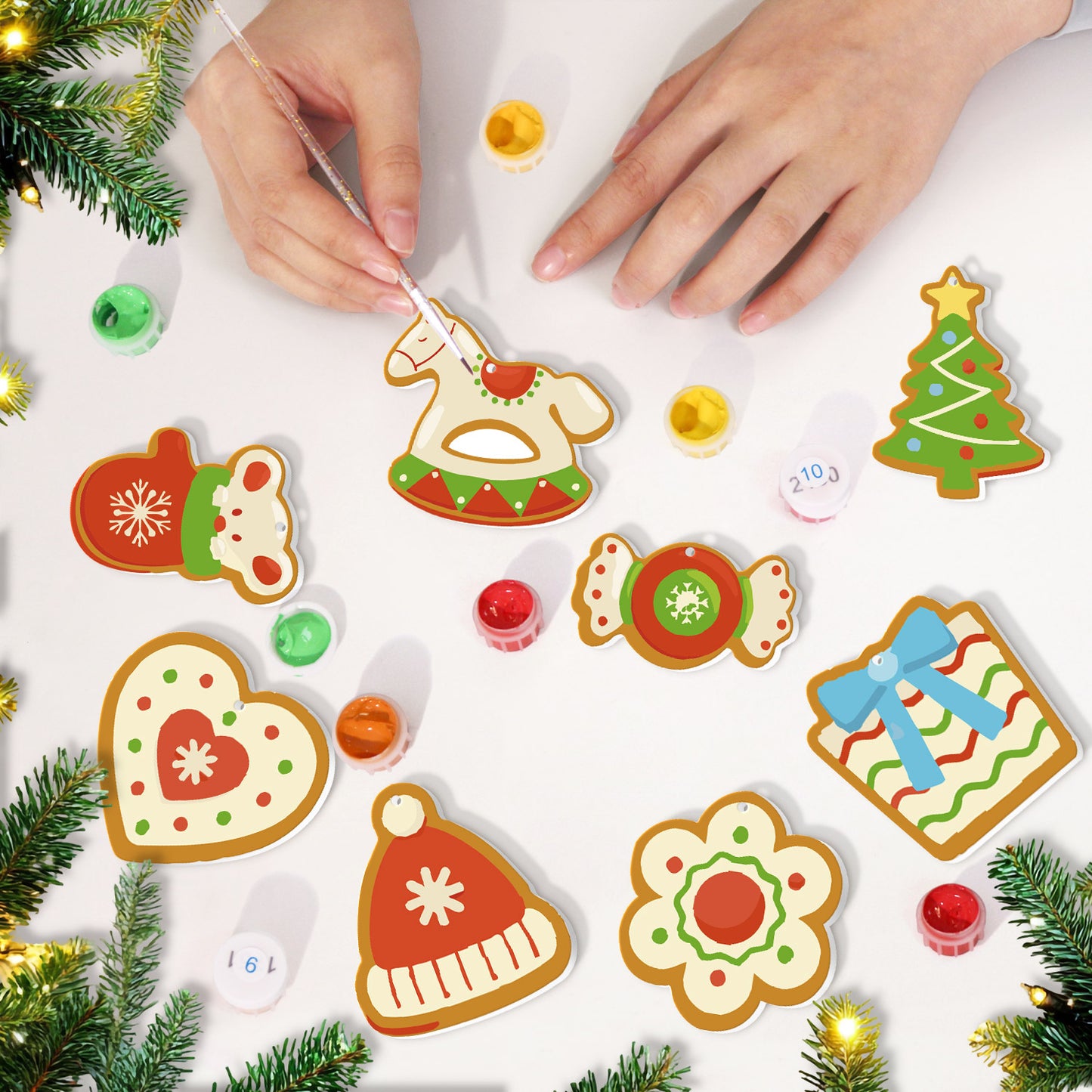 19 Christmas decoration 8pcs