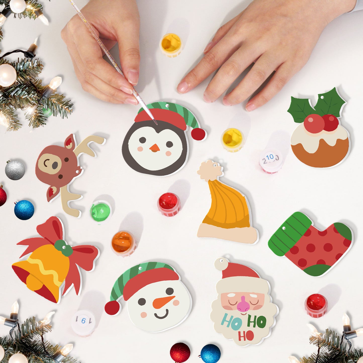 12 Christmas decoration 8pcs