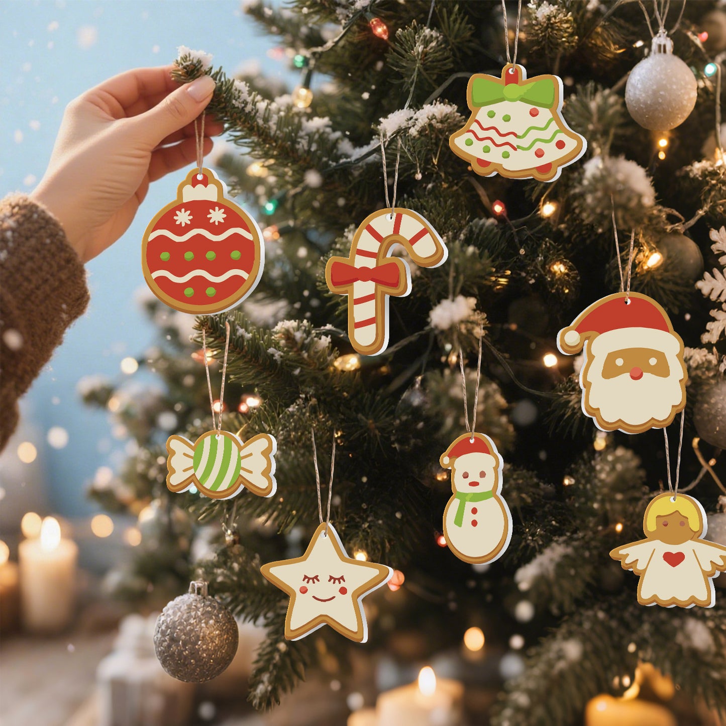 15 Christmas decoration 8pcs
