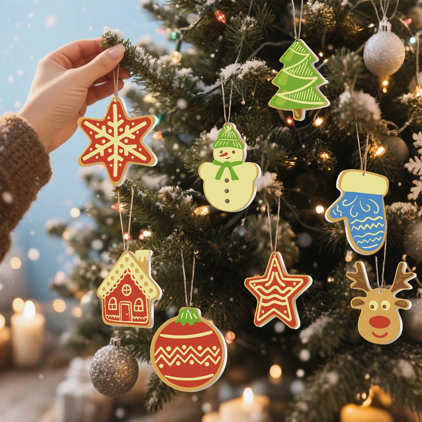08 Christmas decoration 8pcs
