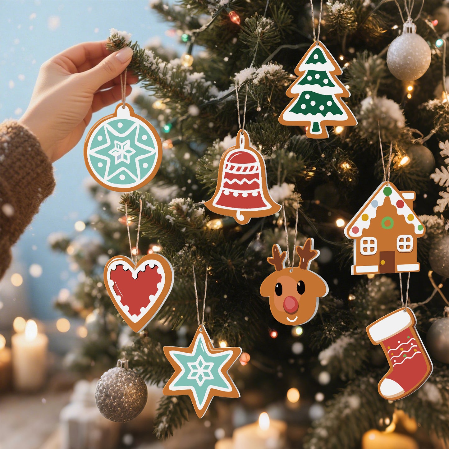 09 Christmas decoration 8pcs