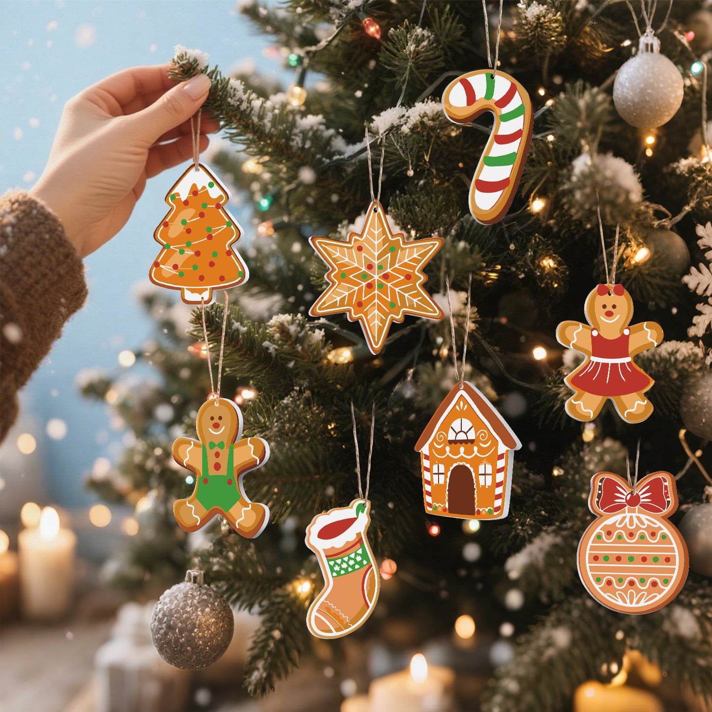 04 Christmas decoration 8pcs