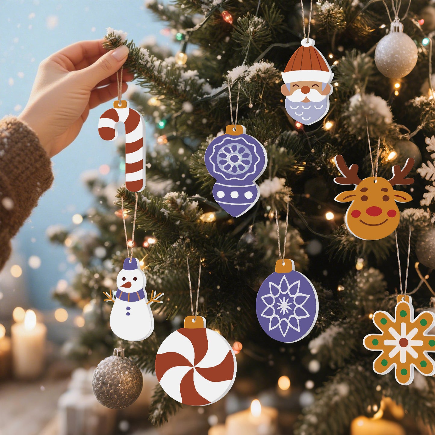 14 Christmas decoration 8pcs