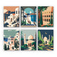 Vacation - 6 mini paint by number sets