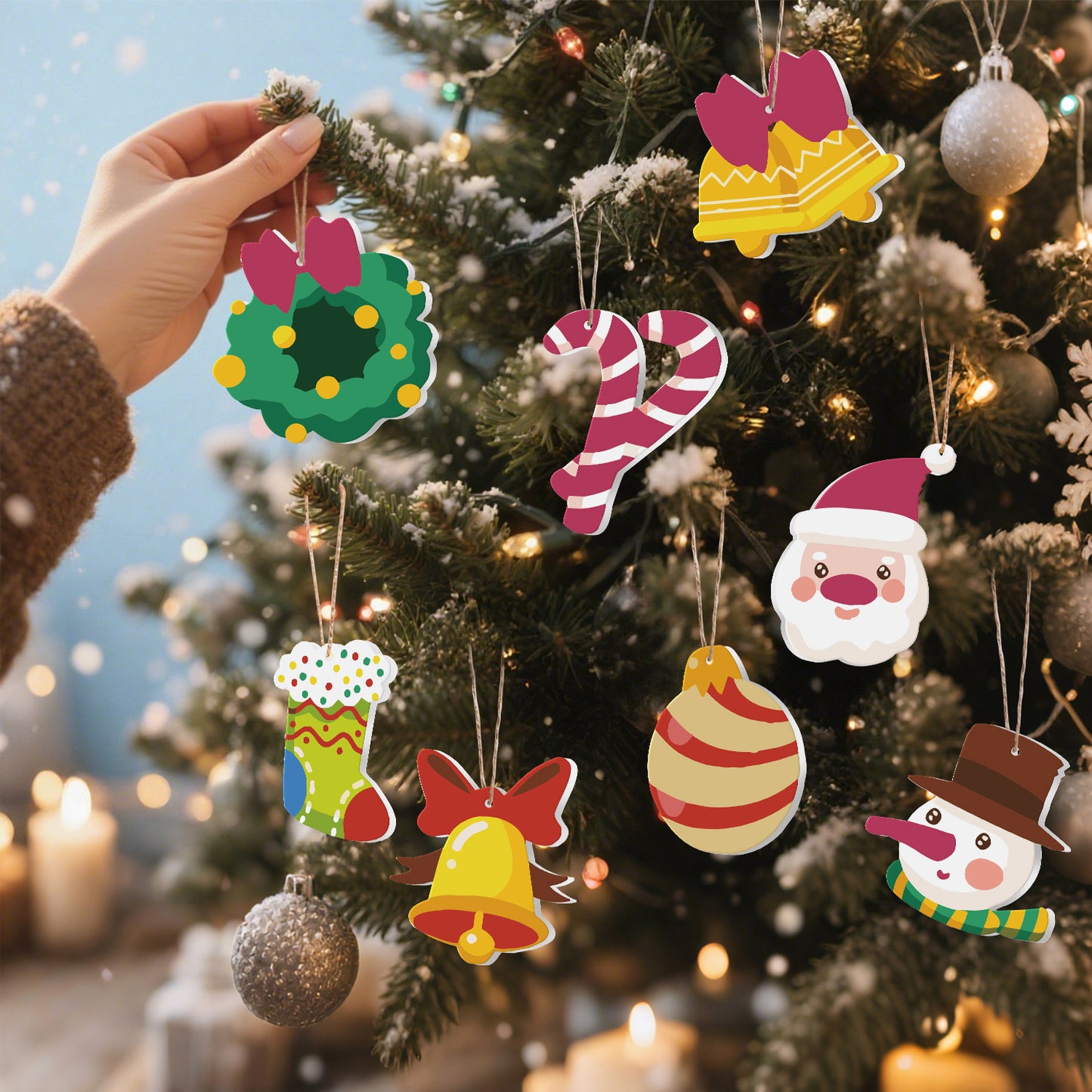 10 Christmas decoration 8pcs