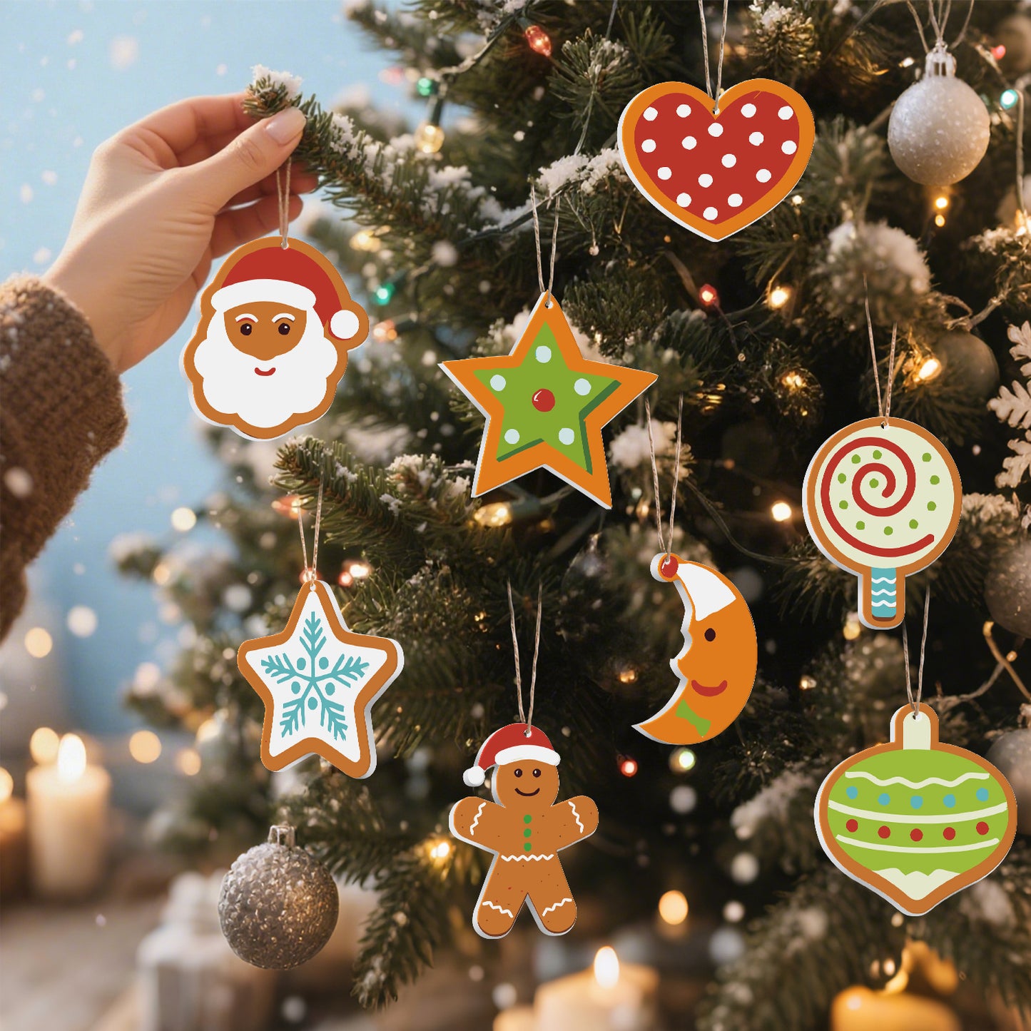 05 Christmas decoration 8pcs