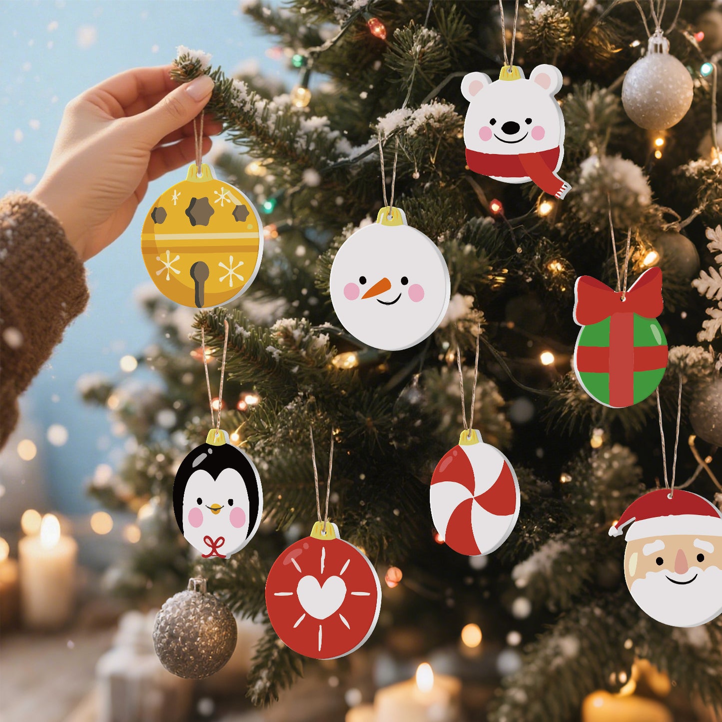 18 Christmas decoration 8pcs
