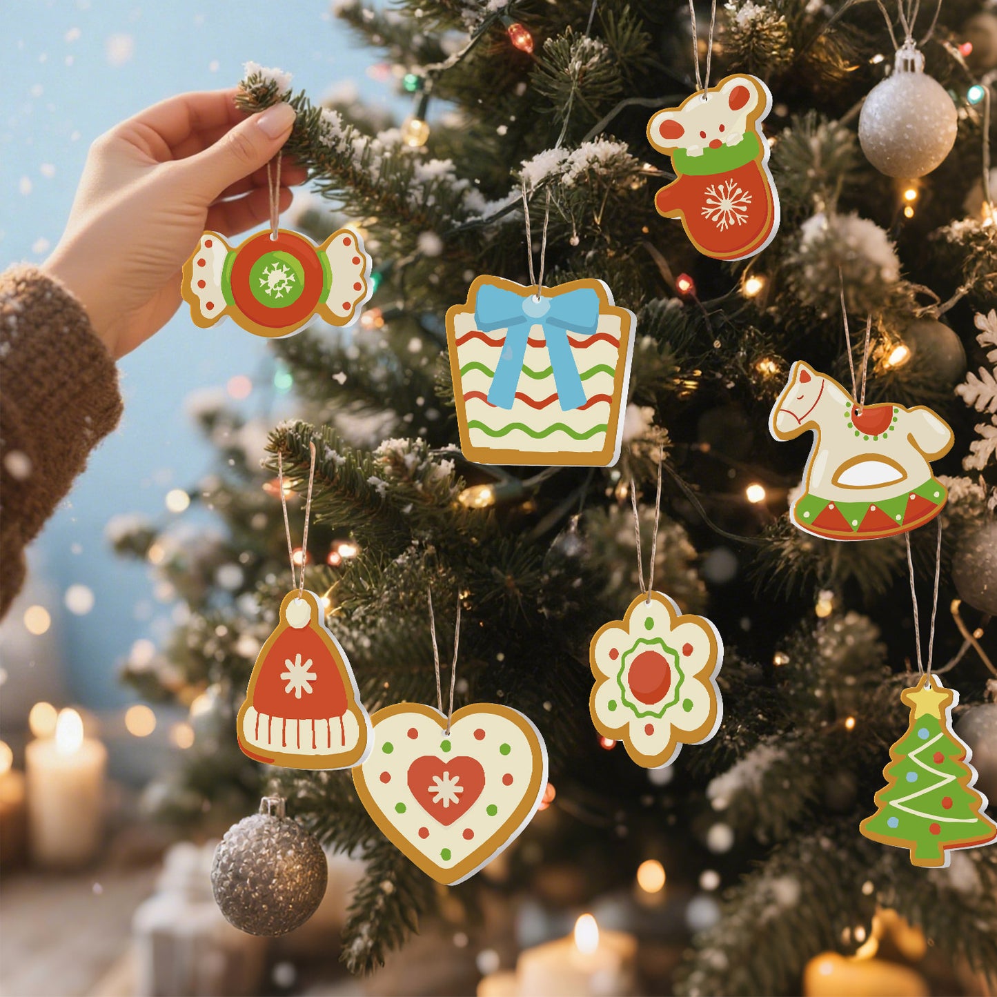 19 Christmas decoration 8pcs
