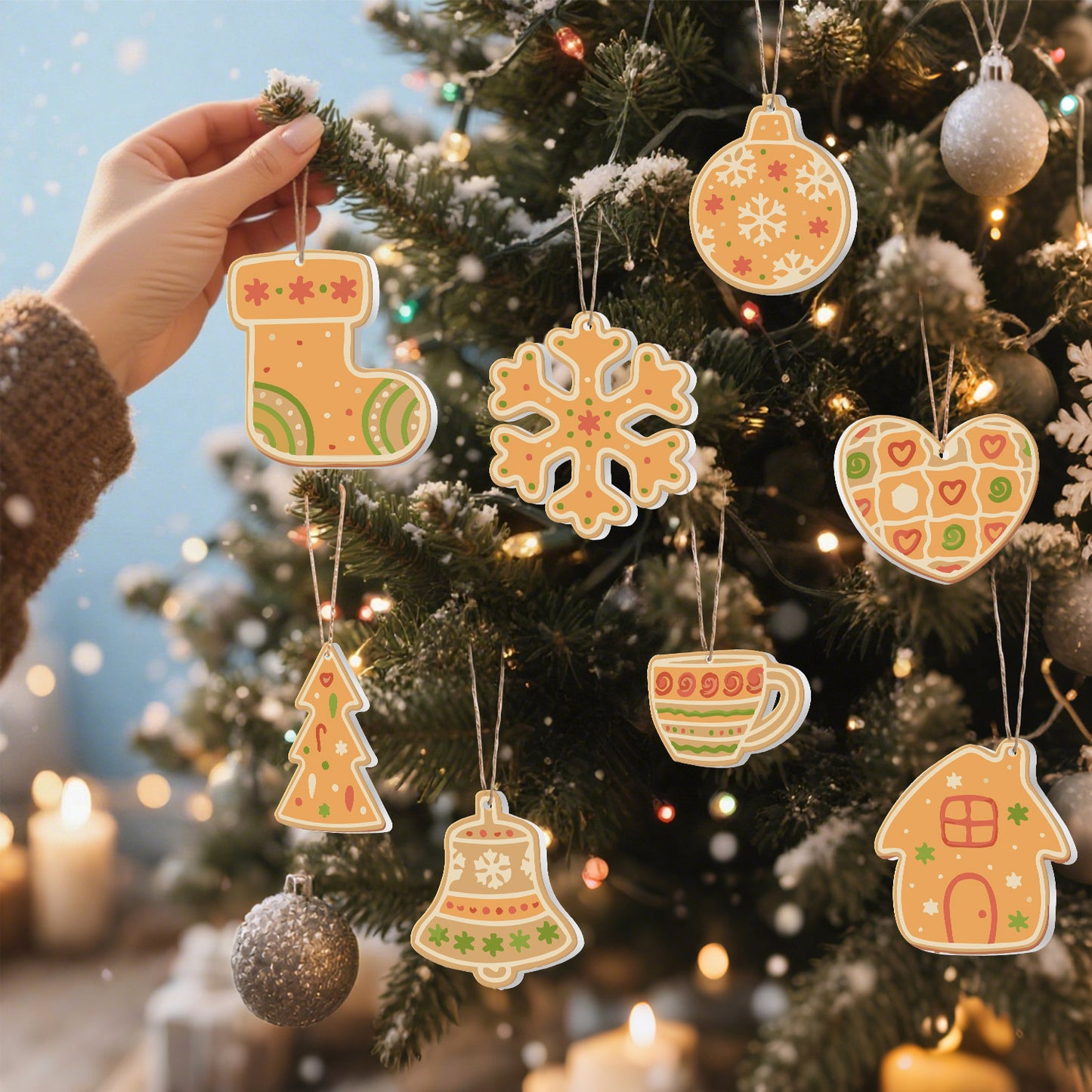 17 Christmas decoration 8pcs