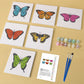 Butterflies - 6 mini paint by number sets