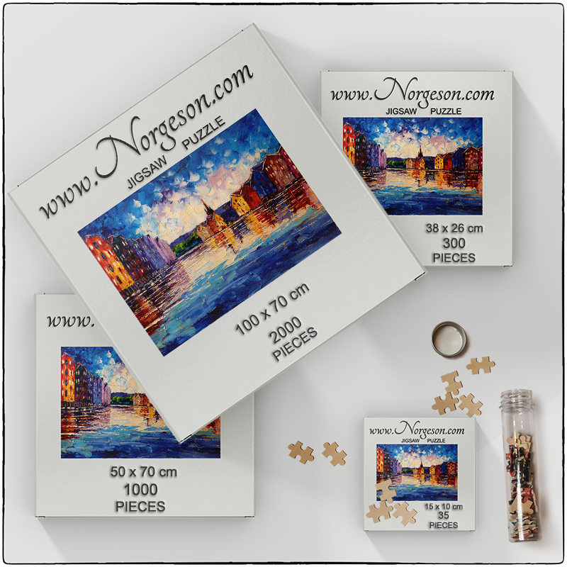 2 Reflections of Nidelva - Jigsaw puzzle