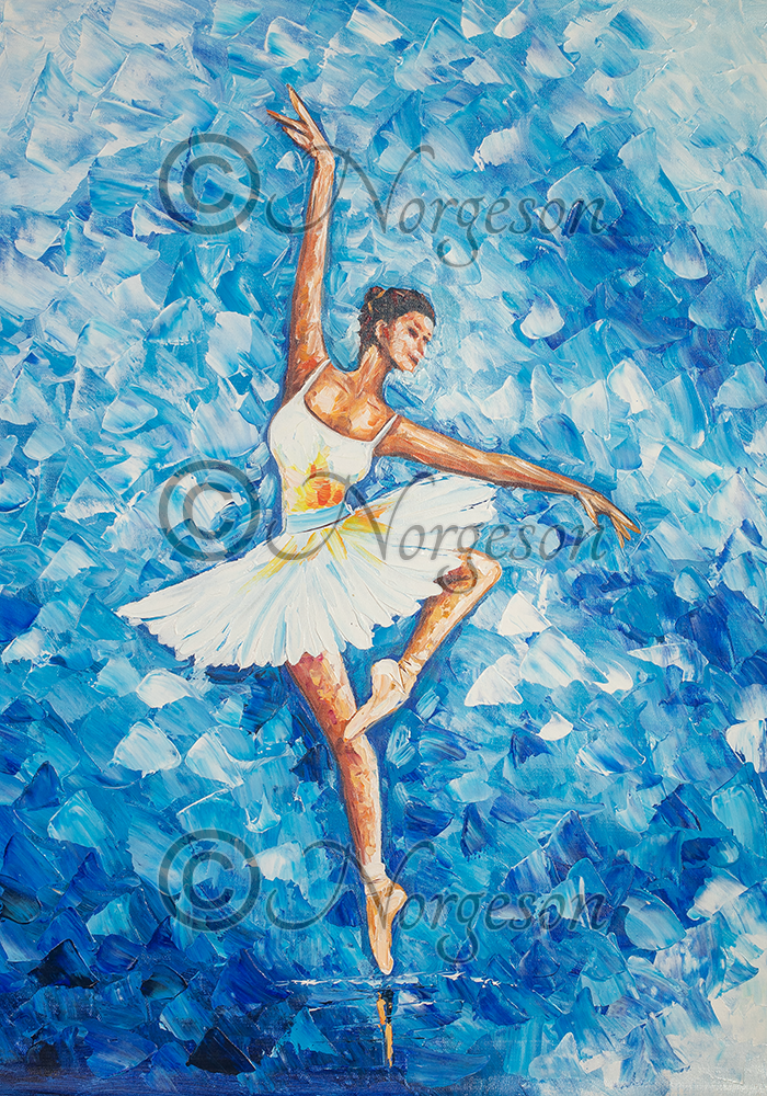 2 Blue ballerina