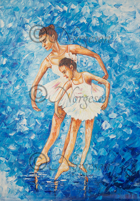 1 Blue ballerina