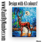 Deer in moonlight
