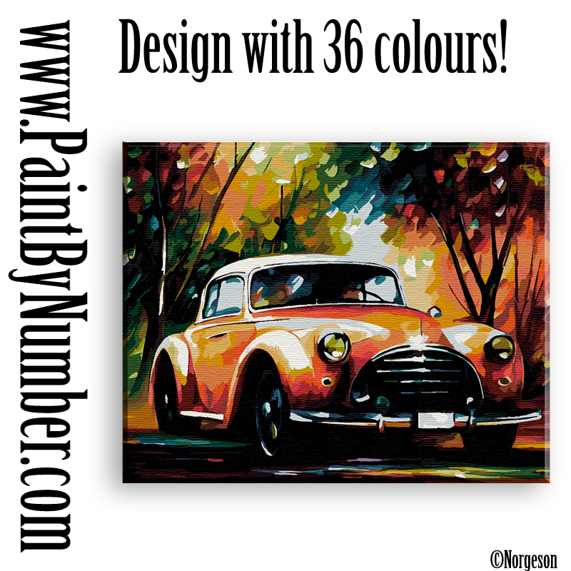 Vintage car in an country alley