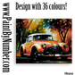 Vintage car in an country alley