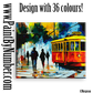 Tram commuting in an idyllic city